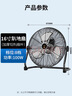 鉆石牌工業(yè)風(fēng)扇趴地扇臺式趴地電風(fēng)扇強力商用臺地扇大功率趴地風(fēng)扇工廠(chǎng)坐地扇大風(fēng)力EF-40L 曬單實(shí)拍圖