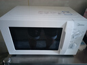 美的（Midea）快捷微波爐 家用小型  360°轉盤(pán)加熱  旋鈕操控 高溫殺菌 易潔內膽 M1-L213B 純白 曬單實(shí)拍圖