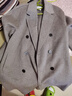 深呼吸DEEP BREATH女裝中長(cháng)款雙排扣羊毛雙面呢大衣外套女A401563 淺灰咖 【2-4碼預售11.5發(fā)】 M (3) 曬單實(shí)拍圖