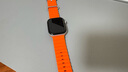 W&P新款適用蘋(píng)果手表表帶apple watch ultra3/2海洋硅膠雙扣回環(huán)表帶iwatch S11/10/9/8/SE 橙色45 曬單實(shí)拍圖