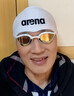 阿瑞娜（arena）進(jìn)口泳鏡眼鏡蛇防水防霧高清競技鍍膜游泳眼鏡比賽訓練專(zhuān)業(yè) 泳鏡蛇白色+半3D泳帽（180MA） 曬單實(shí)拍圖