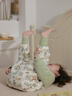 威爾貝魯（WELLBER）恒溫睡袋嬰幼兒1-3歲竹棉睡衣秋冬兒童寶寶防踢被子厚夾棉 森林XL 曬單實(shí)拍圖