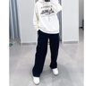 森馬（Semir）地理系列衛(wèi)衣女冬季圖案插肩袖加絨連帽上衣101724116010 曬單實拍圖