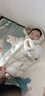 優(yōu)衣庫嬰幼兒寶寶高級輕型羽絨拉鏈連帽外套暖三寶羽絨服469640 30 淺米色 90 曬單實拍圖