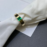 鉆璽銅侯 鉆璽木佐色培育祖母綠戒指無(wú)性別首飾18K黃金公主方形大氣 18K黃金培育祖母綠公主方形 約10分3.0mm 曬單實(shí)拍圖