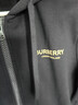 BURBERRY男士黑色拉鏈長(cháng)袖衛衣81042161 黑色 S 曬單實(shí)拍圖