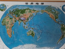 中國地圖和世界地圖3d立體地形圖掛圖 約1.1*0.8米 中國地形圖+世界地形圖 曬單實(shí)拍圖
