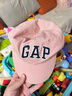 GAP女幼童2025秋季新款刺繡logo棉質(zhì)棒球帽兒童裝鴨舌帽828717 曬單實(shí)拍圖