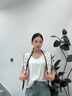 長條小絲巾女士春秋新款高檔洋氣領(lǐng)巾配襯衫護頸圍脖圍巾媽媽禮物 斑點馬頭-白色 約150*14cm 曬單實拍圖