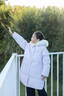 巴拉巴拉balaOne兒童羽絨服女童戶(hù)外防護加厚保暖冬中長(cháng)款2025新 粉紫70011-白鴨絨 160 曬單實(shí)拍圖