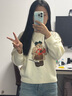 Teenie Weenie小熊童裝25年新款秋冬男女童經(jīng)典純棉套頭毛衣 米白色 女熊 160 cm 曬單實拍圖