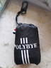 宿袋拜拜（POLYBYE）便攜折疊皮膚包戶外運(yùn)動(dòng)防潑水雙肩背包旅行迷你收納抽繩袋子 雙肩包-收納后雞蛋大小- 黑色 中號(hào) 曬單實(shí)拍圖