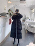 妤遇（YUUZYUUS）品牌女裝羽絨服女長(zhǎng)款過(guò)膝2025冬季新款收腰顯瘦白鴨絨加厚外套 米白色【狐貍毛領(lǐng)】 M 建議105-118斤穿 曬單實(shí)拍圖
