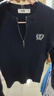 森馬（Semir）毛衣女冬季短款半開襟刺繡修身套頭衫女生風(fēng)顯瘦上衣107724107001 曬單實(shí)拍圖
