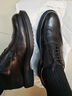THOM WILLS男士皮鞋內增高男鞋布洛克皮鞋男休閑英倫雕花商務(wù)正裝德比鞋冬季 黑色小牛D1981 43 /8.5碼 曬單實(shí)拍圖