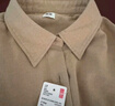 優(yōu)衣庫女裝法蘭絨箱型襯衫/長(cháng)袖襯衣480832 31 米色 XL /165/92A 曬單實(shí)拍圖