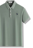 U.S. POLO ASSN.polo衫男短袖夏季保羅商務(wù)休閑翻領(lǐng)男裝上衣t恤豆綠色2XL 曬單實(shí)拍圖