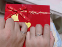 范琦（Fanci）戀愛頻率系列相愛同頻情侶戒指一對(duì)戒結(jié)婚生日表白禮物送男女友 曬單實(shí)拍圖