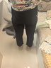 奧洛黛婭冰絲哈倫褲女夏季薄款寬松顯瘦大碼休閑直筒九分速干褲束腳運(yùn)動(dòng)褲 黑色 L 曬單實(shí)拍圖