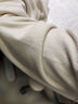 無印良品（MUJI）女式 柔軟針織家居連衣裙 長袖睡裙女寬松家居服秋季 FD33CC5A 象牙白色 S -M (160/84A) 曬單實拍圖
