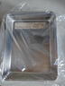 無(wú)印良品（MUJI）不銹鋼方形盆 加大家用餐盤(pán)廚具托盤(pán) 長(cháng)26.5×寬20.5×高4.5cm 曬單實(shí)拍圖