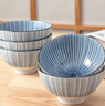 美濃燒（Mino Yaki）日本進(jìn)口陶瓷碗具家用釉下彩細(xì)十草5英寸飯碗5件套禮盒裝 曬單實(shí)拍圖