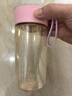 富光塑料杯ppsu便攜學(xué)生女夏高顏值耐高溫運動(dòng)水杯子泡茶杯 粉色460ML 曬單實(shí)拍圖