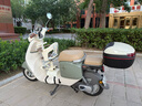 雅迪（yadea）電動(dòng)車(chē)摩登光芒兒童座椅前置通配型寶寶椅安全避震電瓶車(chē)兒童座椅包圍款-米白色 曬單實(shí)拍圖