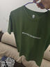 真維斯（Jeanswest）夏季新款圓領(lǐng)短袖男士T恤潮流寬松休閑百搭半袖重磅印花上裝 T3034軍綠 XL 體重125斤至140斤左右 曬單實(shí)拍圖