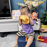 SMILEY官方正品法國笑臉兒童純棉小方巾家用洗臉毛巾嬰兒洗澡紗布口水巾 【4條裝】升級6層加大 瞬吸干爽 曬單實(shí)拍圖