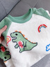 G.DUCKKIDS童裝女童睡衣秋冬季新款兒童家居服珊瑚絨小恐龍衣服寶寶連體睡袋 彩虹恐龍【法蘭絨】 90 尺碼1~2歲【 80-90cm】 曬單實(shí)拍圖