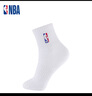 NBA白色襪子男士休閑運動襪夏季網(wǎng)眼透氣吸汗棉襪大碼跑步籃球襪6雙 曬單實拍圖