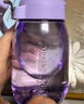 特百惠（Tupperware）嘟嘟企鵝350ML塑料杯夏季兒童可愛(ài)水杯子男女學(xué)生帶提繩 冰沙紫 曬單實(shí)拍圖