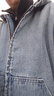 Levi's李維斯25年秋冬新款男士美式復古水洗做舊休閑牛仔夾克外套 中藍 L 曬單實(shí)拍圖
