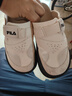 FILA 斐樂(lè )官方女鞋SMILA摩登拖鞋2025夏季新款元氣拖鞋休閑勃肯鞋 豆腐白-TF 38 曬單實(shí)拍圖