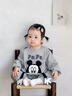 G.duck寶寶秋裝超萌連體衣嬰兒早秋外出服可愛(ài)哈衣嬰幼兒秋季衣服包屁衣 灰色卡通米老鼠哈衣 100cm 100 cm *建議26-30斤左右* 曬單實(shí)拍圖