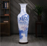 京茂景德鎮陶瓷手繪青花山水大花瓶客廳酒店公司開(kāi)業(yè)落地擺件喬遷送禮 (單個(gè))高手繪青花《漓江春色》 +送底座 140cm 曬單實(shí)拍圖