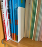 離草 書(shū)立架書(shū)架桌上書(shū)擋板書(shū)靠書(shū)支架置物架隔書(shū)靠書(shū)板書(shū)隔板T型架子金屬鐵書(shū)立 珍珠白（高17.2cm） 曬單實(shí)拍圖