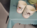 凈安美親子刷牙杯一家三口漱口杯家用牙刷杯套裝洗漱杯牙具杯兒童家庭裝 2個(gè)裝【姐姐+妹妹】 曬單實(shí)拍圖
