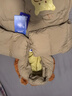 迷你巴拉巴拉【三防】巴拉羽絨連體衣嬰兒衣服寶寶萌趣爬服加厚2025新款 卡其50677-獅子棕 【防水防油污】 90 cm 【充絨量81.9g】 曬單實(shí)拍圖