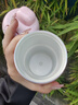 希樂(lè )（cille）咖啡杯女學(xué)生陶瓷內膽保溫杯高顏值戶(hù)外便攜水杯可愛(ài)迷你口袋杯子 星星粉【陶瓷內膽/提繩】330ml 曬單實(shí)拍圖