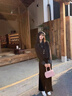蜜樂奇2025春秋季套裝女法式復(fù)古感上衣長褲新款女氣質(zhì)闊腿褲假兩件套裝 黑色上衣+長褲兩件套 M 105-115斤 曬單實(shí)拍圖