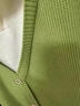 皮爾卡丹（pierre cardin）羊毛衫女假兩件小方領(lǐng)洋氣母親毛衣春秋針織羊絨打底衫 橄欖綠 S 建議80-100斤內(nèi) 曬單實(shí)拍圖