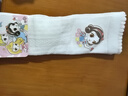迪士尼兒童襪子夏季長筒襪女孩棉高筒襪 DSP3485白+粉 14-16cm 曬單實拍圖