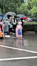 牧萌兒童雨衣帶書包位男童女童加長全身學(xué)生雨披 粉獨角獸 拉鏈款 2XL 曬單實拍圖