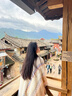 微光里披肩女2025新款外搭民族風(fēng)拍照外搭云南旅游針織復(fù)古披風(fēng)斗篷外套 米色（100*135cm） 曬單實(shí)拍圖