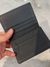 GIOIO德國進(jìn)口品質(zhì)商務(wù)高端名片夾真皮卡包男女士小巧精致銀行卡夾套 黑色-頭層牛皮 曬單實(shí)拍圖