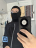洛克兄弟（ROCKBROS）保暖摩托車(chē)頭套抓絨全臉面罩秋冬季頭盔內襯騎行圍脖 黑色短款 曬單實(shí)拍圖