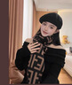 法萊阿瑪尼（FALAMAONE）韓劇圍巾女秋冬季高級感圍脖女款爆款2025年新款生日禮物送女友 WJ58027 均碼 曬單實(shí)拍圖