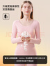 莫代爾無(wú)痕保暖內衣女含羊絨蠶絲磨絨時(shí)尚秋衣秋褲女士套裝打底衣膚色M 曬單實(shí)拍圖